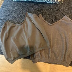 Free People Intimately v neck tanks set of 2 gently used